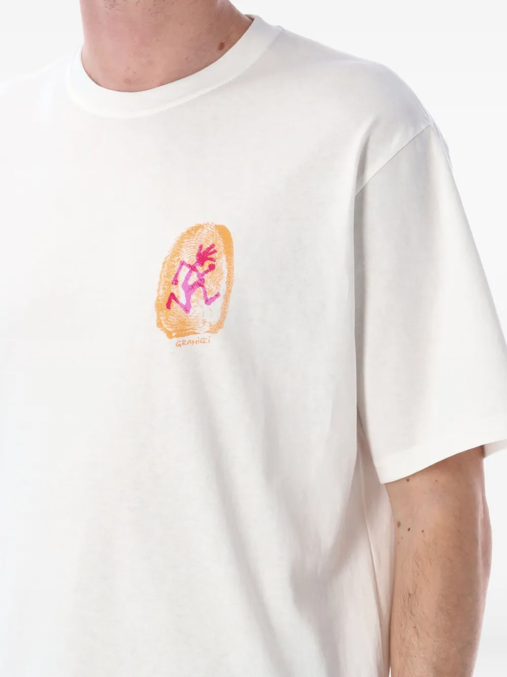Gramicci T-shirt met grafische print Wit