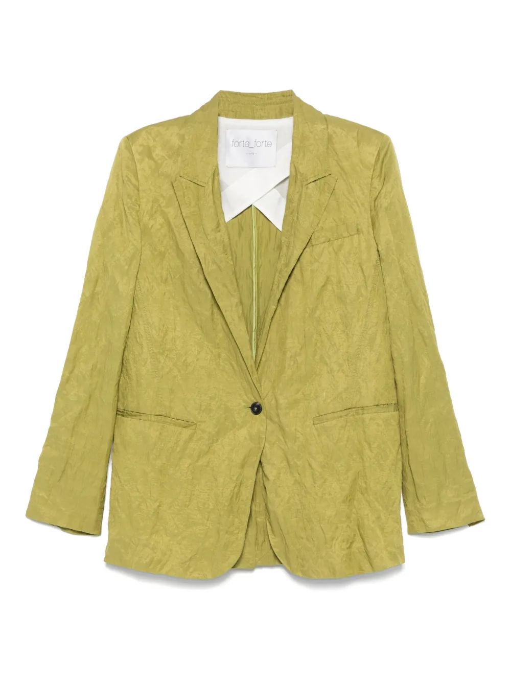 Forte Gekreukte blazer Groen