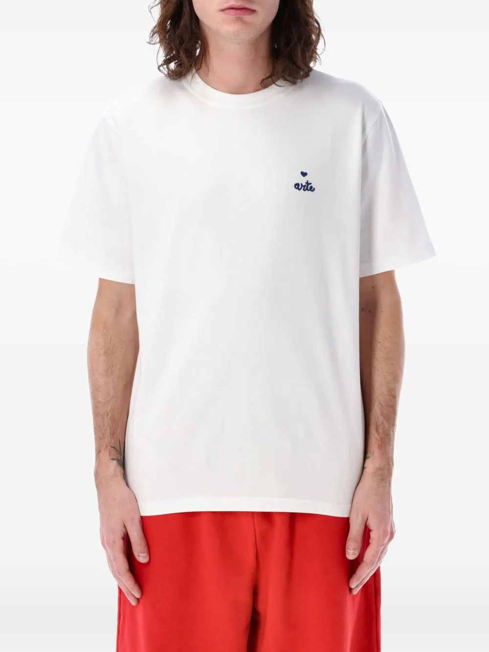 Arte Antwerp T-shirt met Heart-logo Wit