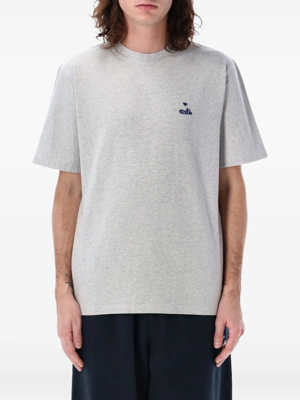Arte Antwerp T-shirt met Heart-logo Grijs