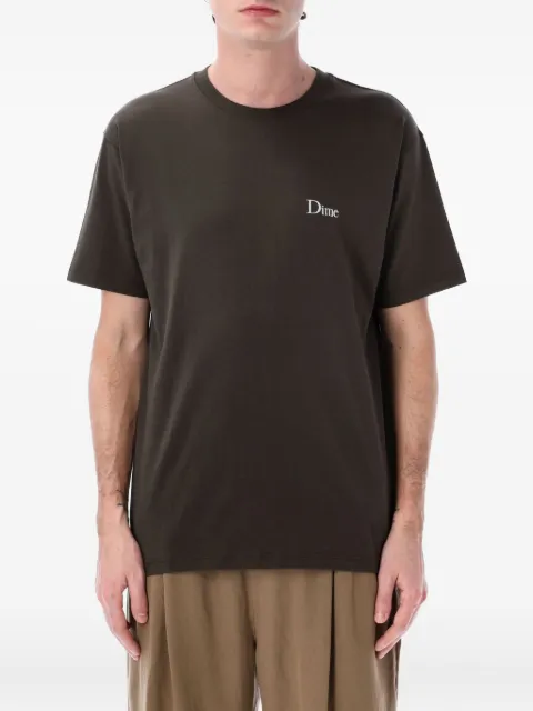 dime logo-embroidered T-shirt