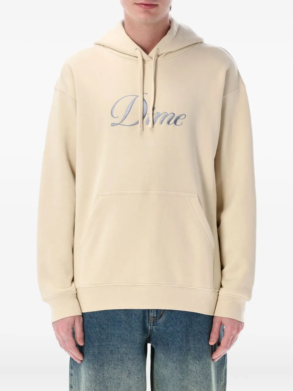 DIME CURSIVE-LOGO HOODIE