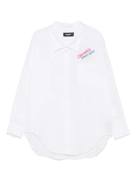 DSQUARED2 camisa con logo bordado