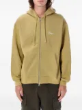 dime cursive zip-up hoodie - Yellow