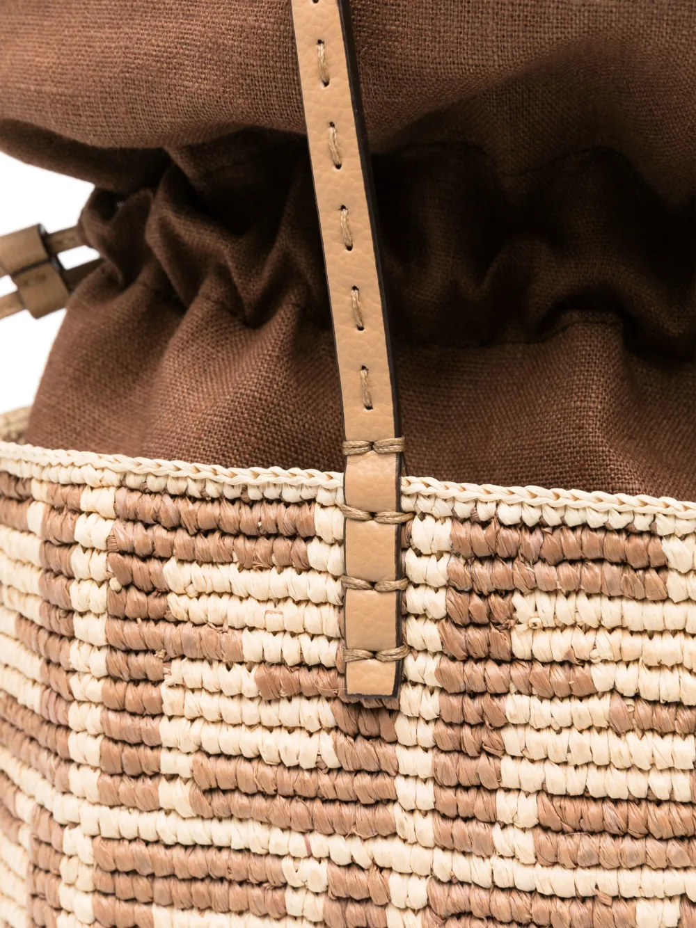 FENDI Roll kleine shopper Beige