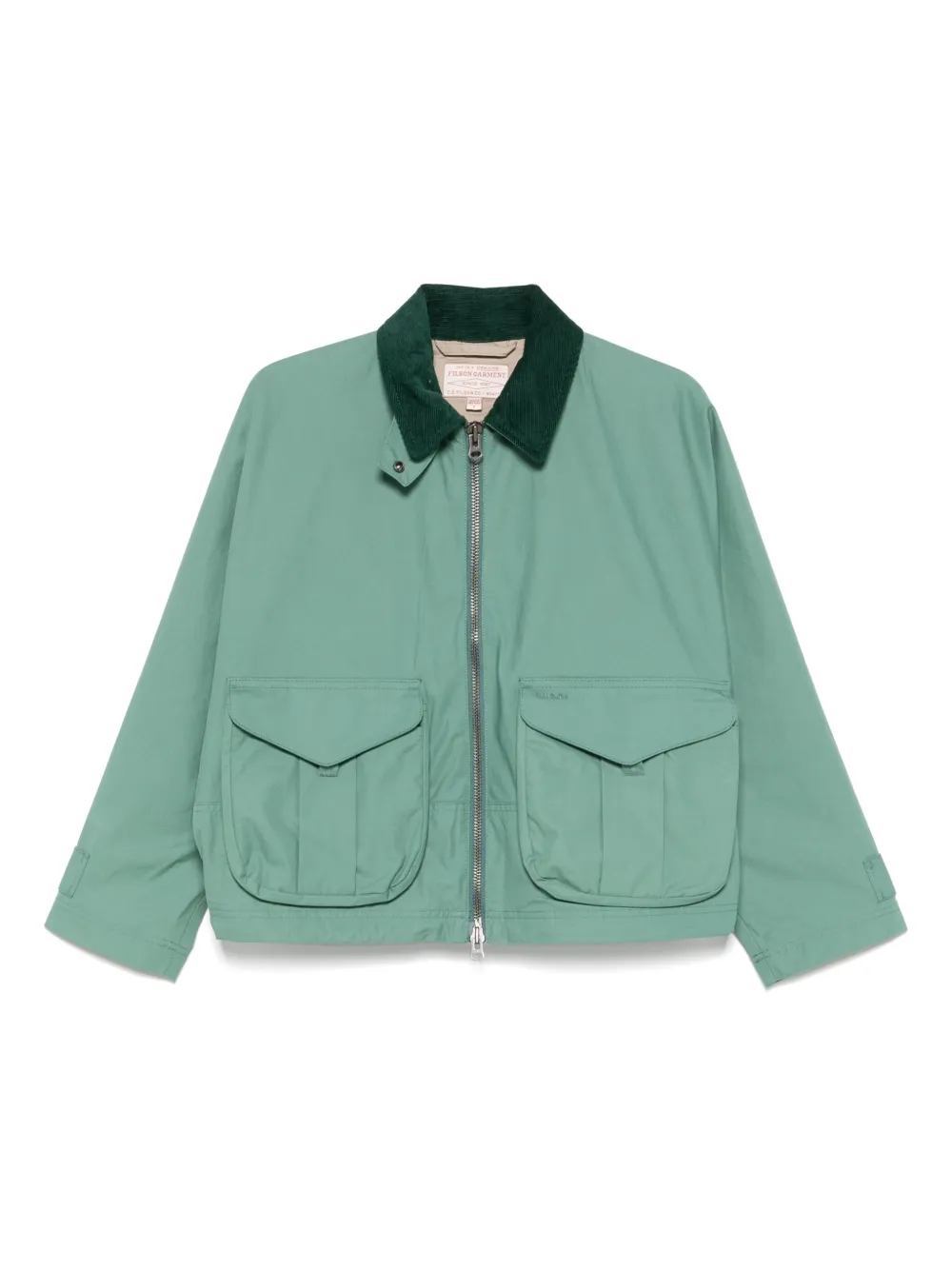 logo-embroidered jacket