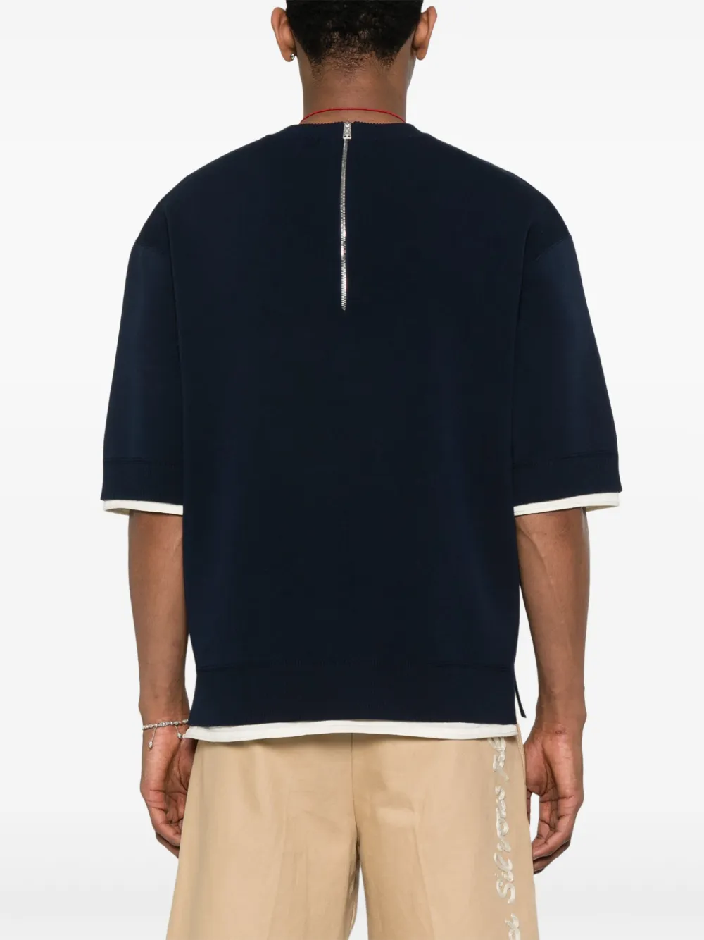 Lanvin T-shirt met contrasterende afwerking Blauw