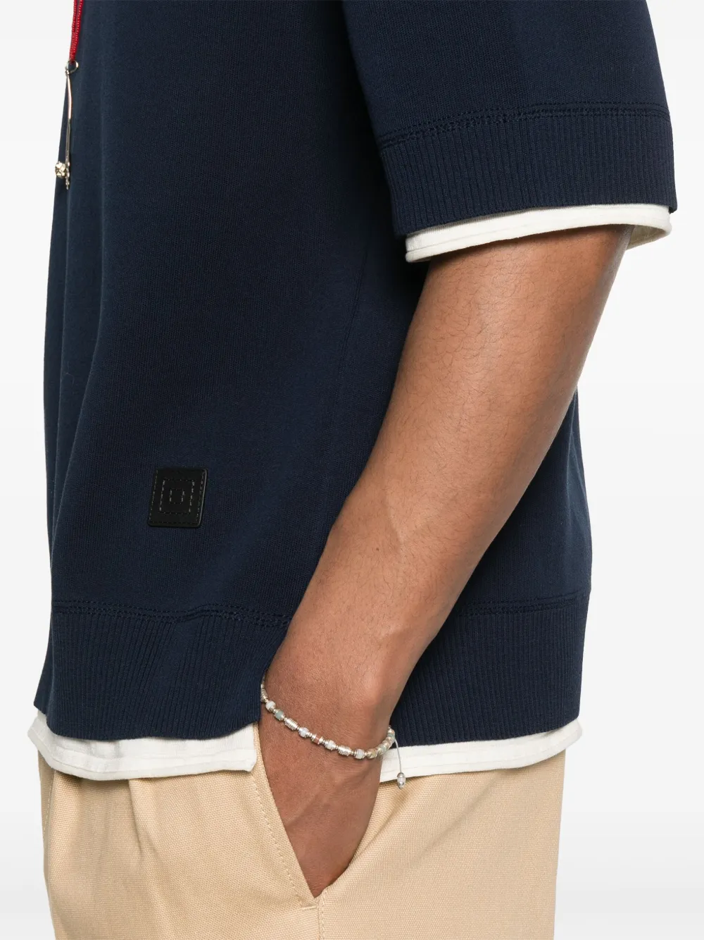 Lanvin T-shirt met contrasterende afwerking Blauw