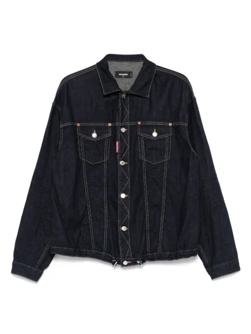 Veste en jean à lien de resserrage - DSQUARED2 - Modalova