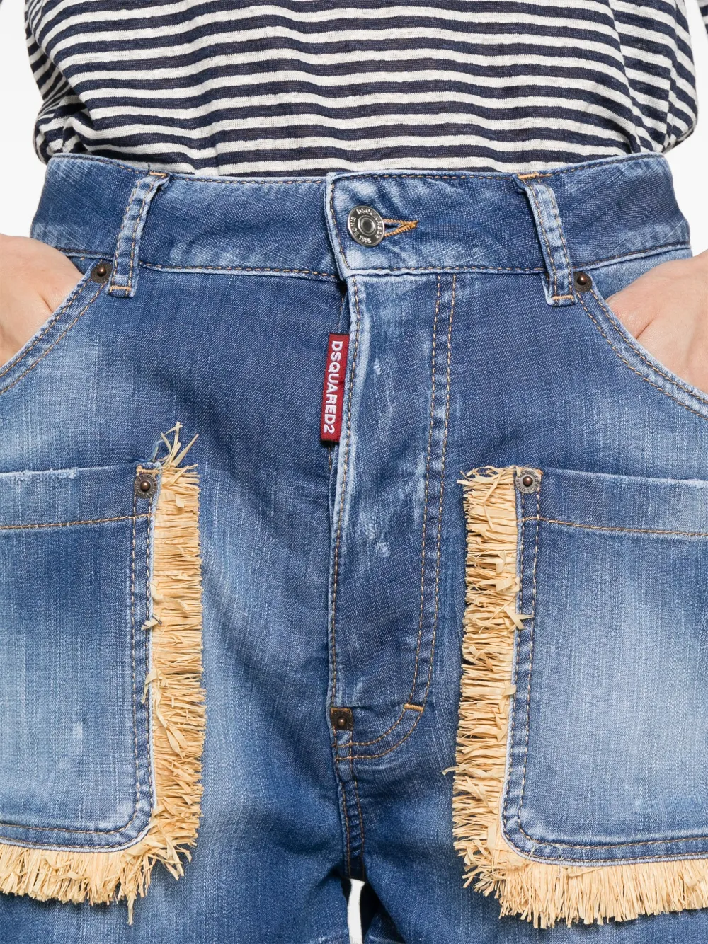 DSQUARED2 Raphia shorts Blauw
