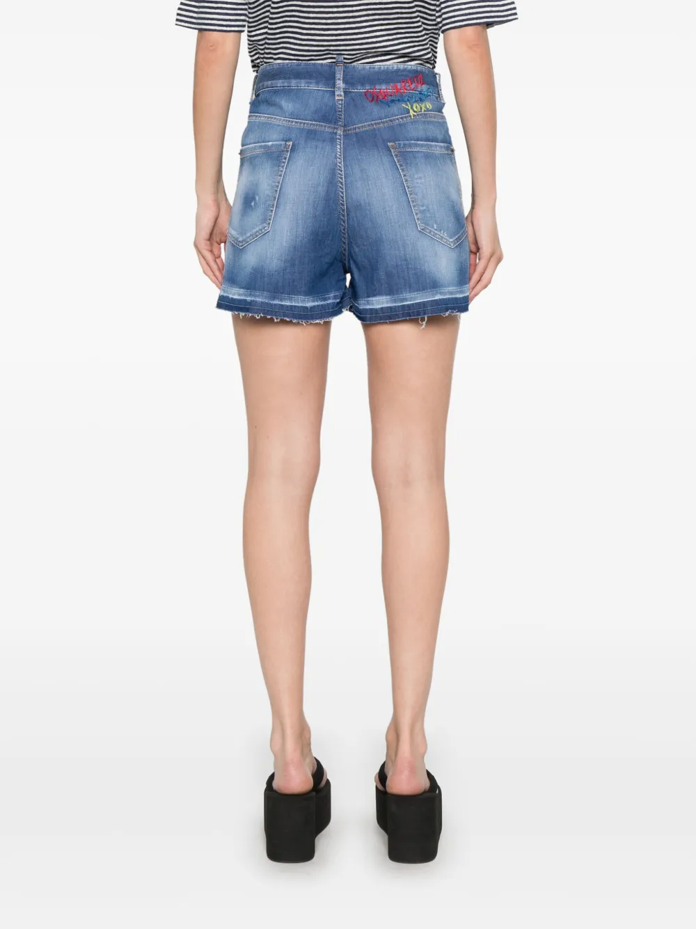 DSQUARED2 Raphia shorts Blauw