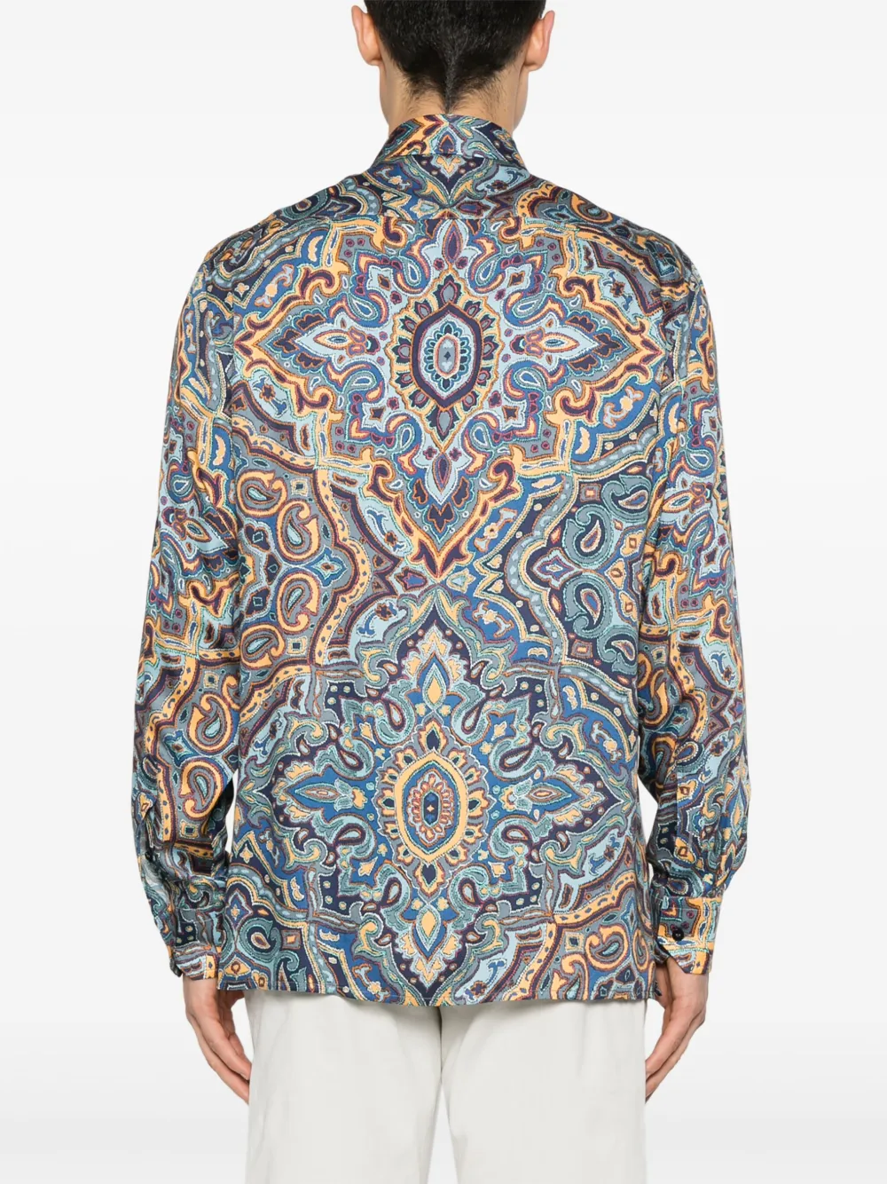 ETRO Overhemd met paisley-print Blauw