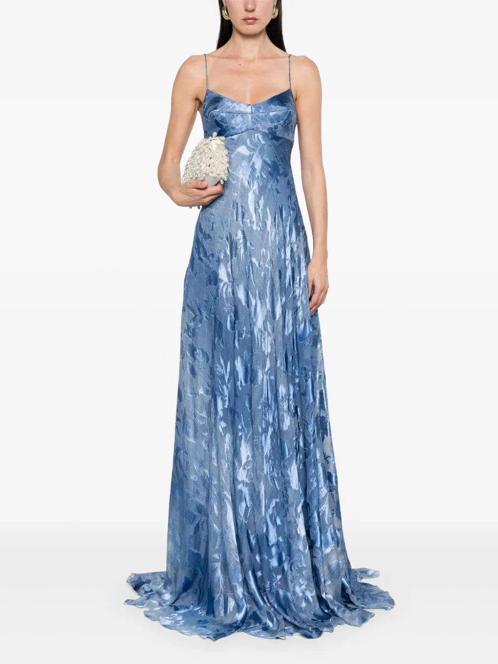 ermannoscervino Ermanno Scervino Jurk met jacquard - Blauw