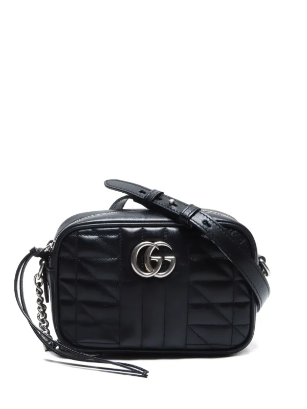 Gucci Pre-Owned 2020-2025 GGマーモント ショルダーバッグ | ブラック