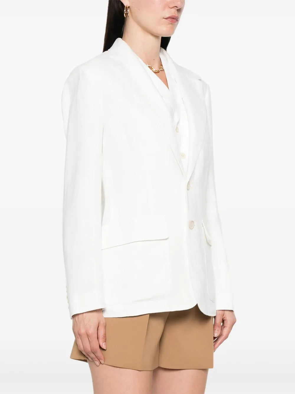 Polo Ralph Lauren Linnen blazer Wit