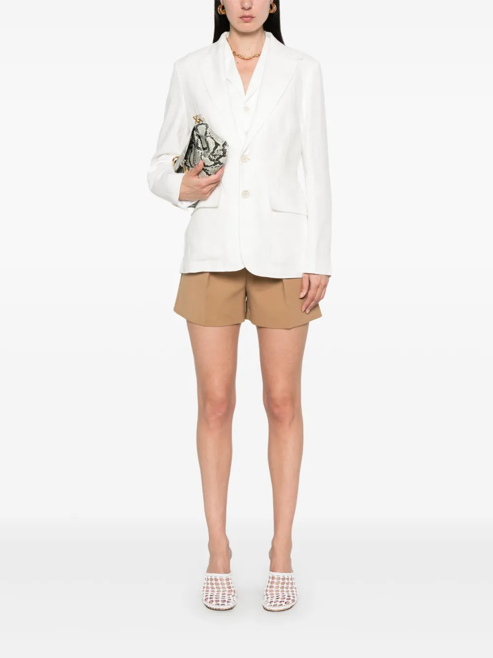 Polo Ralph Lauren Linnen blazer Wit