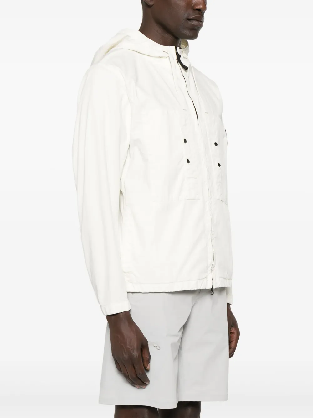 Stone Island Jack met Compass-logopatch Wit