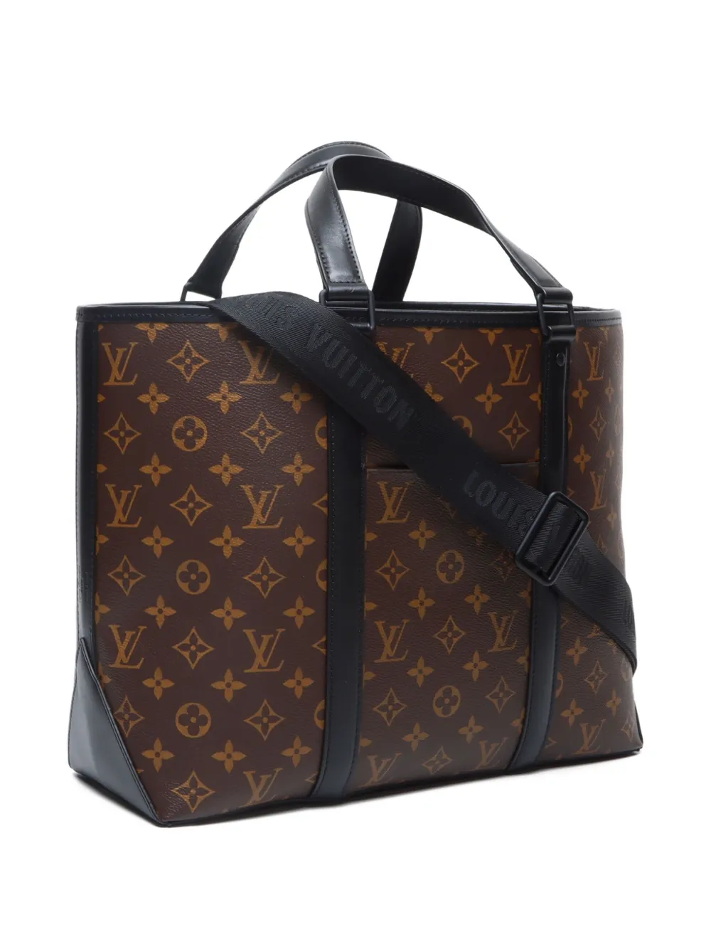 Pre-owned Louis Vuitton 2020-2025 Monogram Macassar Gm Tote Bag In Brown