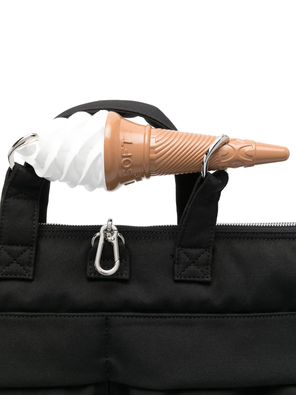 Maison MIHARA YASUHIRO Shopper met logopatch Zwart