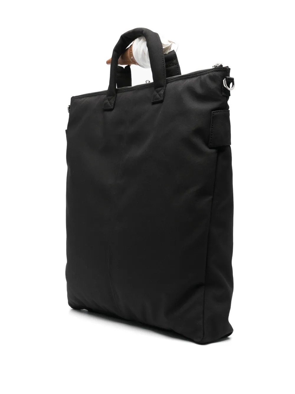 Maison MIHARA YASUHIRO Shopper met logopatch Zwart