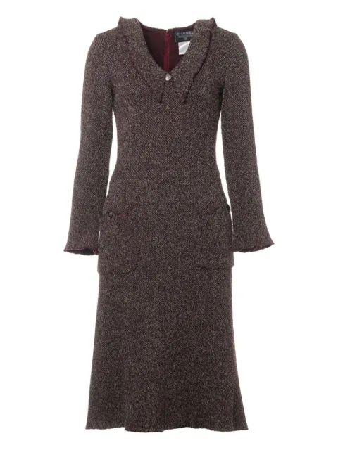CHANEL Pre-Owned wool midi dress