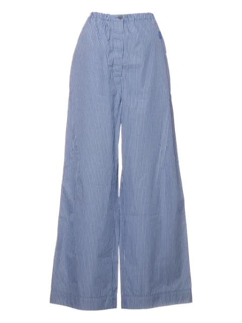 Loewe Pre-Owned pantalones Anagram Striped 2022
