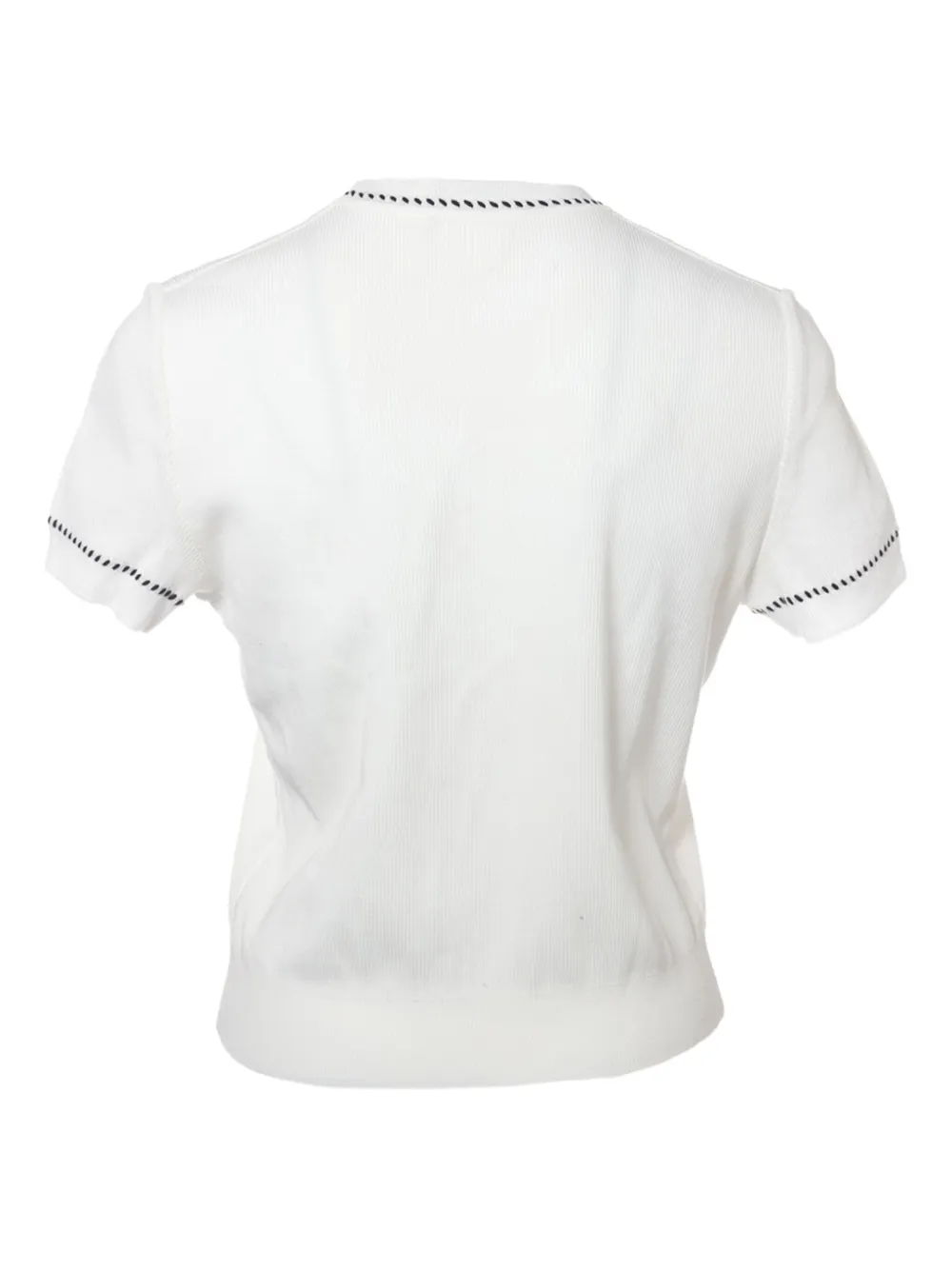 CHANEL Pre-Owned 1996 CC-embroidered T-shirt | Image 2