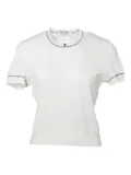 CHANEL Pre-Owned 1996 CC-embroidered T-shirt - White