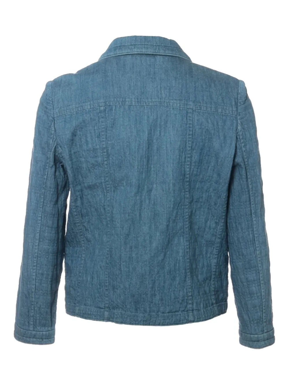 Pre-owned Chanel 2006 Denim Blazer In Blue