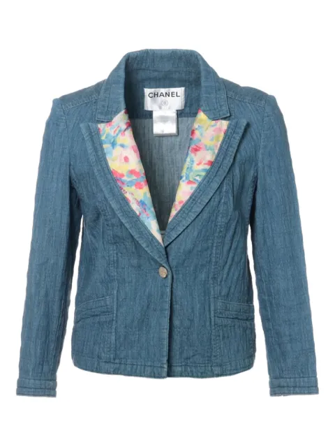 CHANEL Pre-Owned blazer de mezclilla 2006