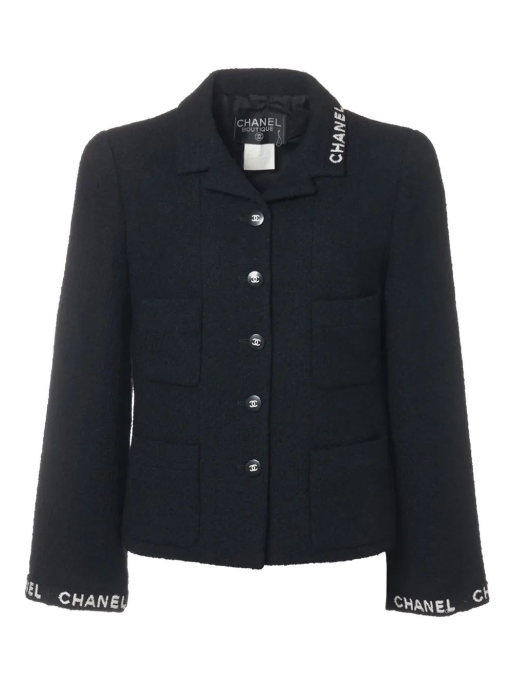 CHANEL Pre-Owned 1995 wool jacket | Black | Image 1