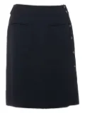 CHANEL Pre-Owned 1996 CC-button mini skirt - Blue