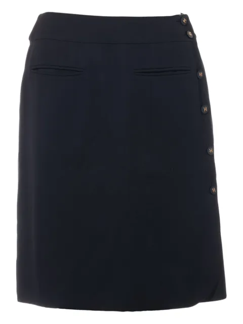 CHANEL Pre-Owned 1996 CC-button mini skirt