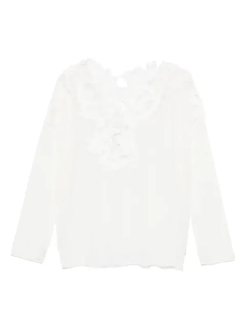 Ermanno Scervino floral-lace sweater 