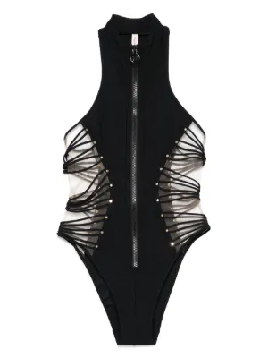 【AGENT PROVOCATEUR】レースアップ リブ編み スイムウェア Agent Provocateur Clothing for Women - Shop on FARFETCH