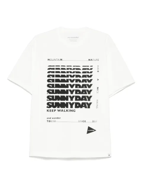 and Wander text-print T-shirt