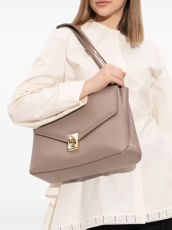 Furla Meridiana Shoulder Bag | Neutrals | FARFETCH