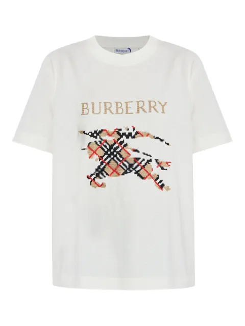 Burberry check-motif graphic T-shirt