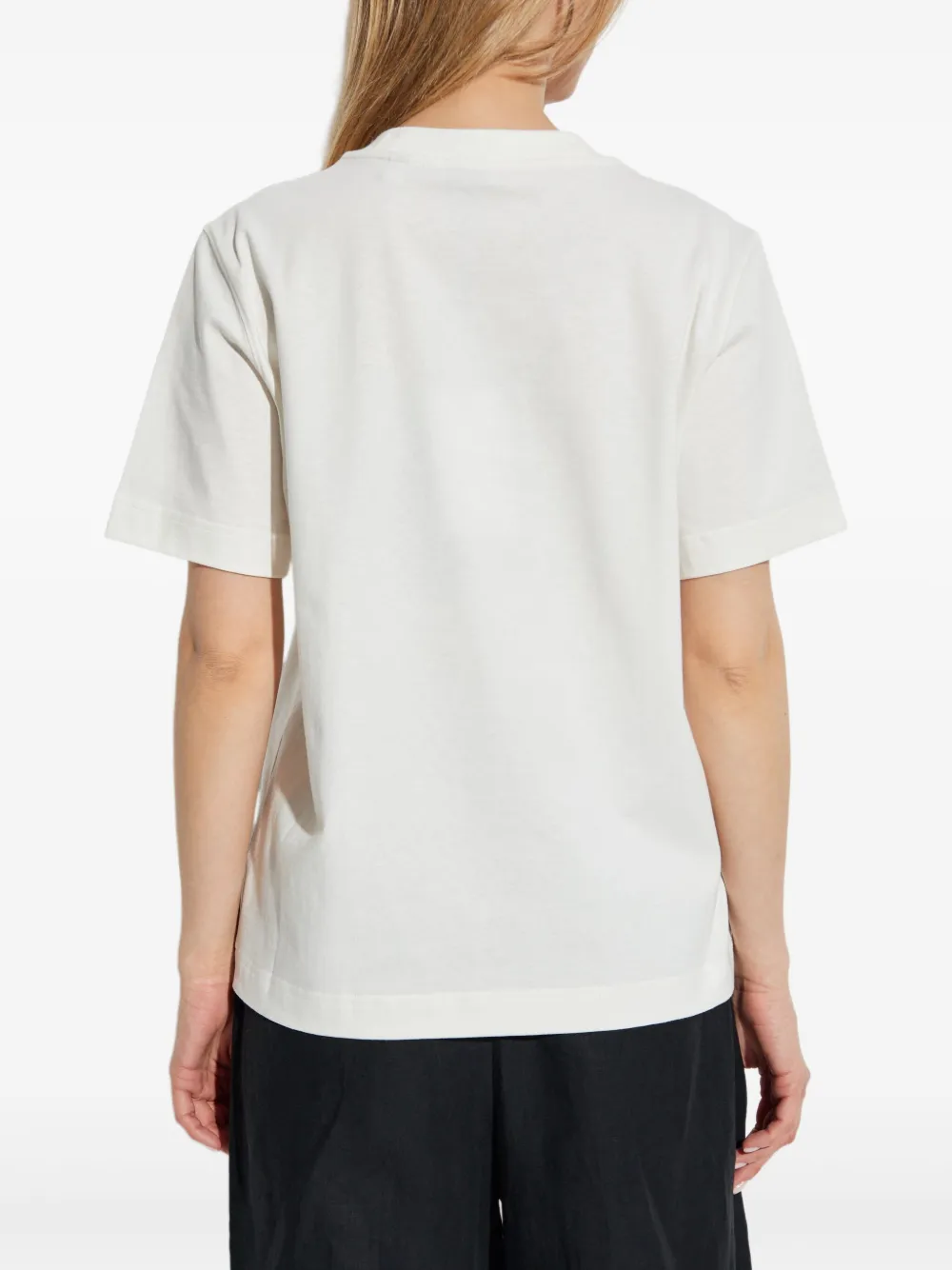 Burberry Geruit grafisch T-shirt Wit