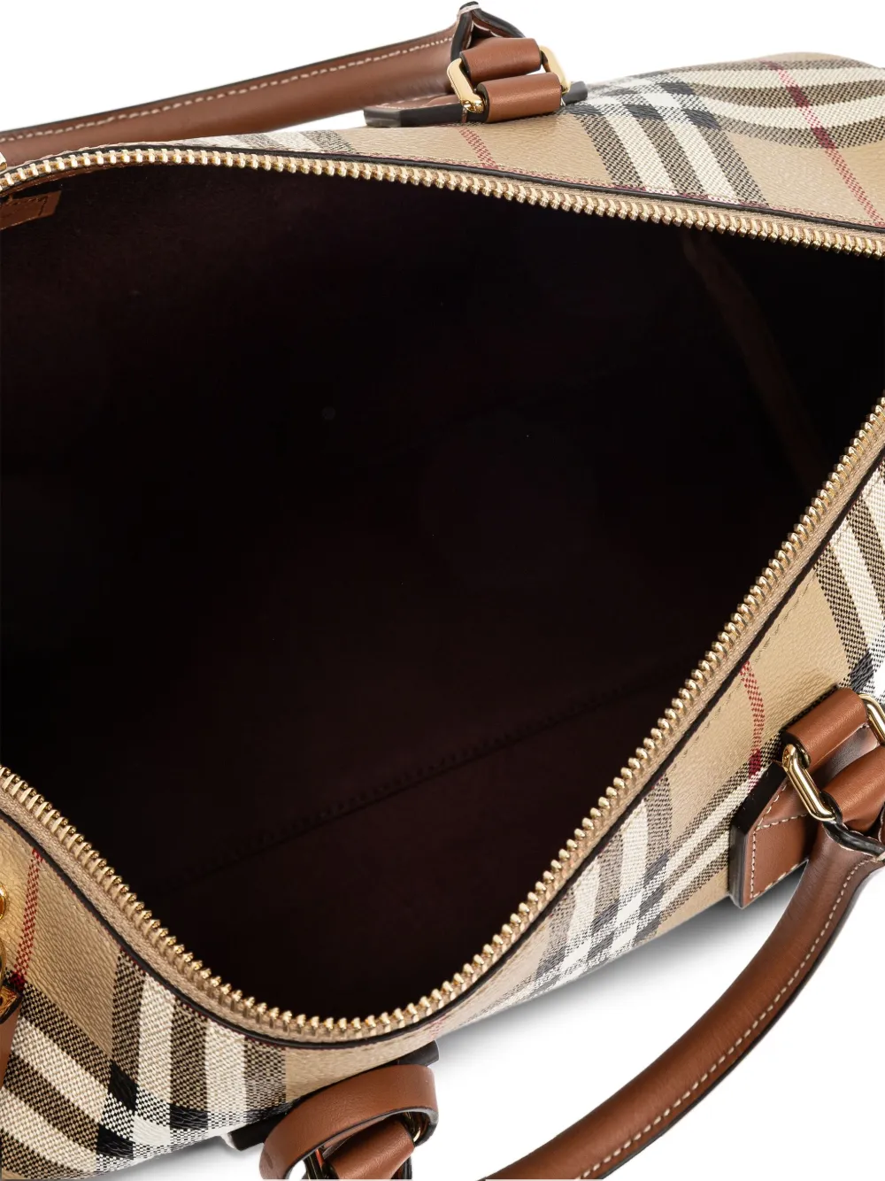 Burberry Geruite duffeltas Beige