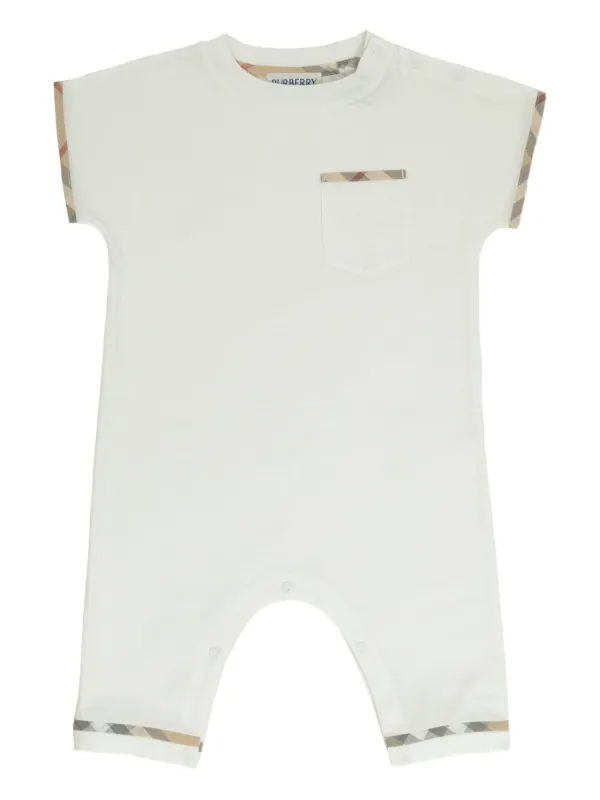 Burberry Kids ポケットディテール ロンパース | ホワイト