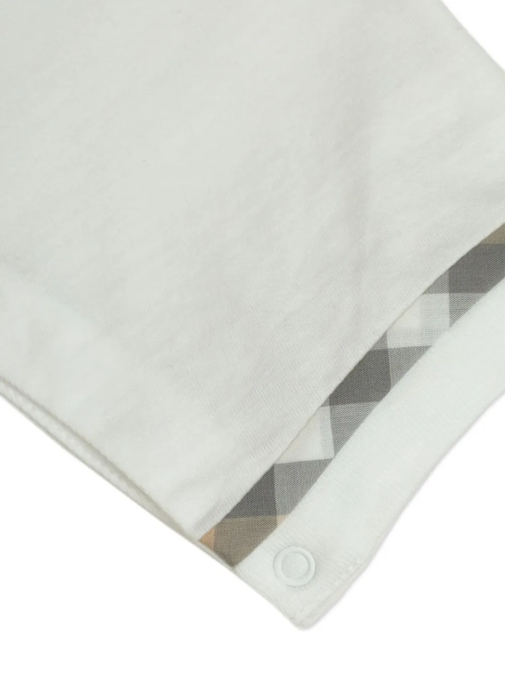 Burberry Kids Korte romper met zakdetail Wit