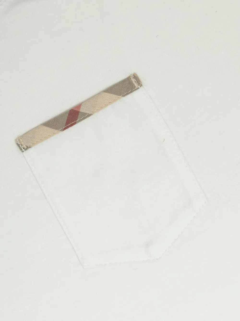 Burberry Kids Korte romper met zakdetail Wit