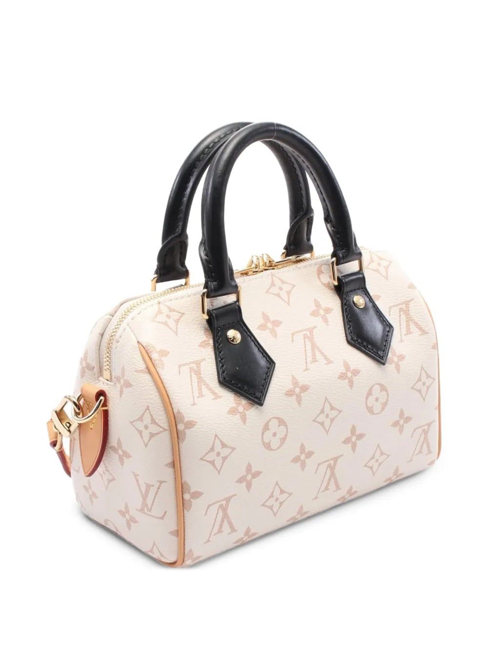 Pre-owned Louis Vuitton 2021 Speedy Bandouliere 20 Monogram Handbag In White