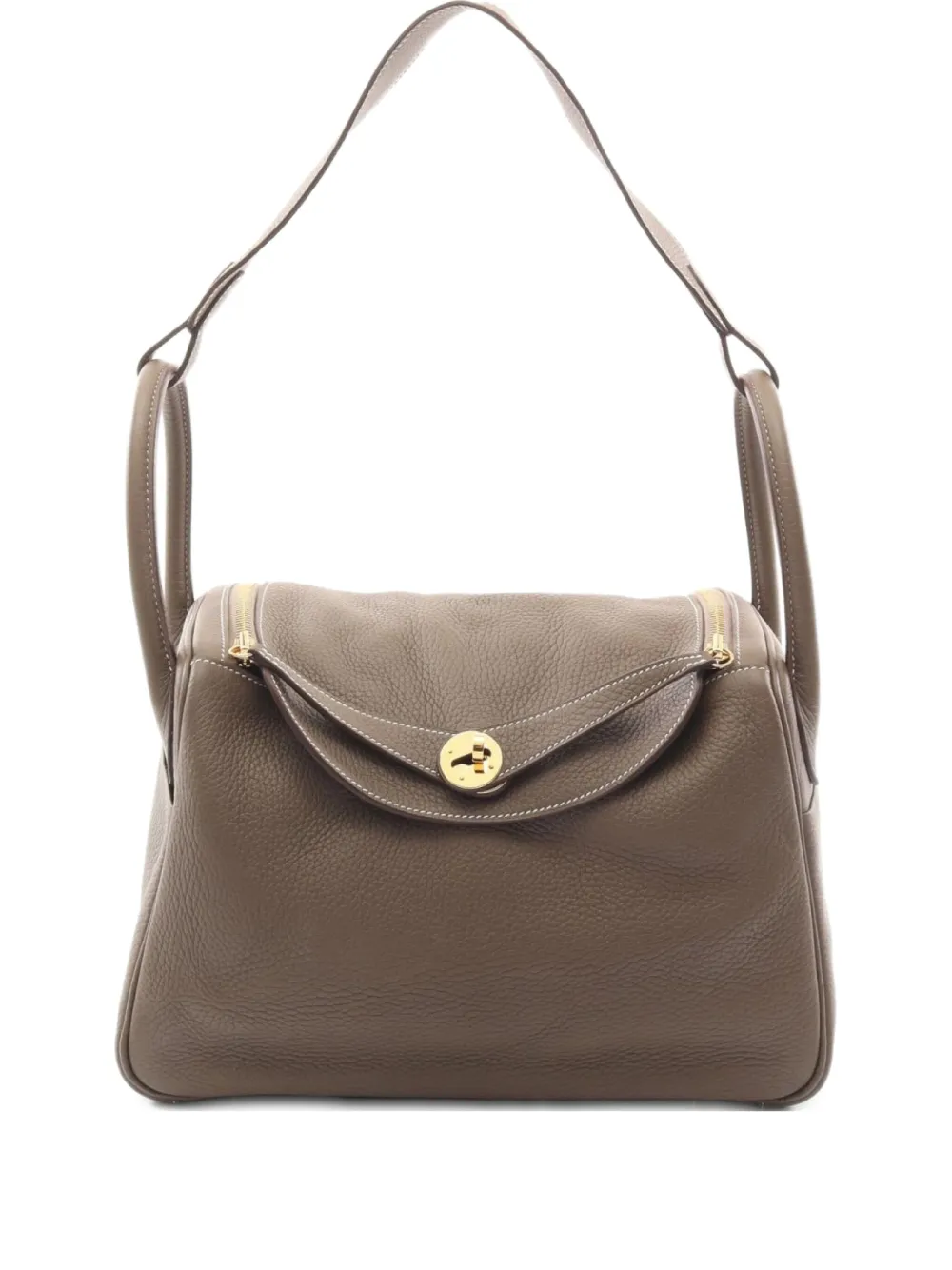 Hermès Pre-Owned 2022 リンディ 30 ショルダーバッグ - ブラウン Hermès Pre-Owned 2022 リンディ 30 ショルダーバッグ - ブラウン