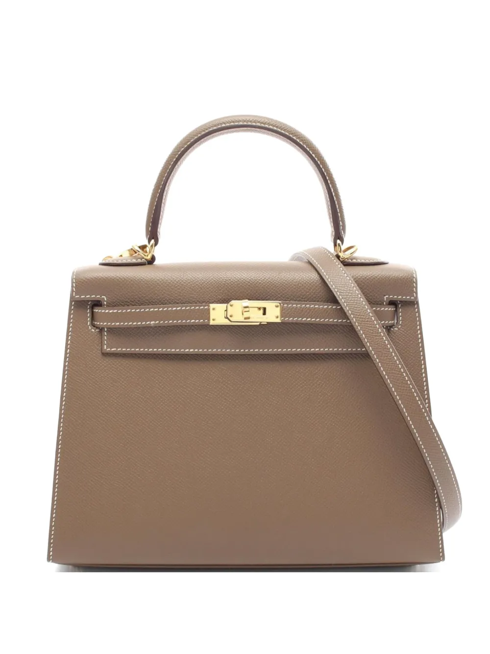 Hermès Pre-Owned 2021 ケリー 25 ハンドバッグ - グレー Hermès Pre-Owned 2021 ケリー 25 ハンドバッグ - グレー