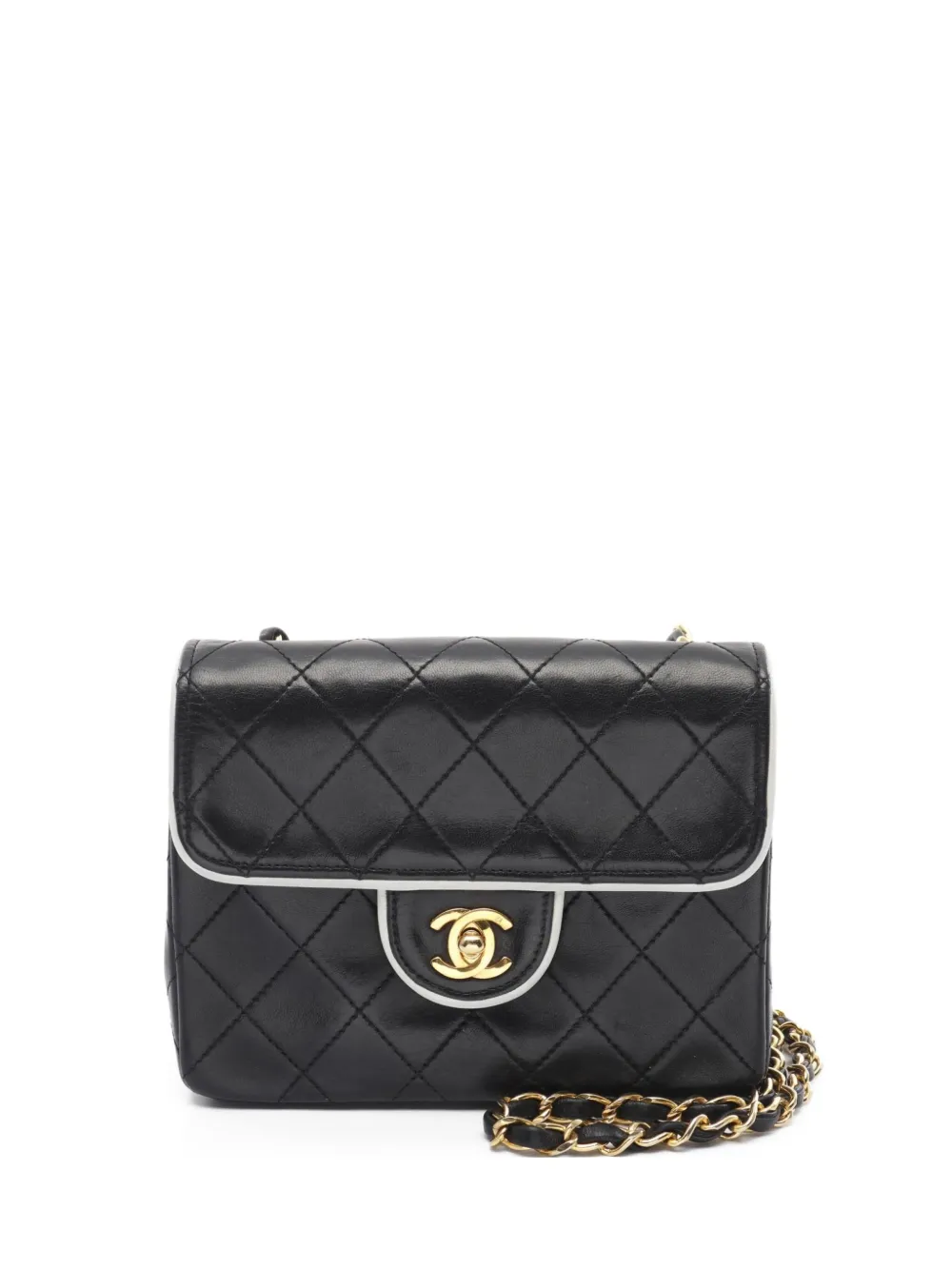 CHANEL Pre-Owned شنطة يد 'ماتولاسييه تشاين' صغيرة 1989-1991 | أسود | Image 1