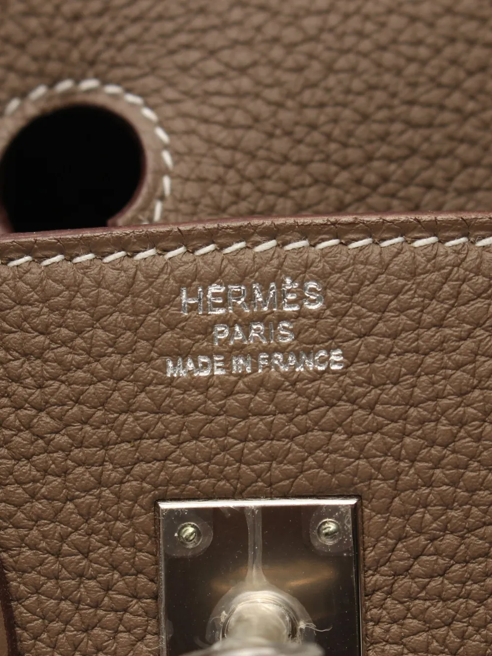 Pre-owned Hermes 2021 Birkin 25 Handbag In Neutrals