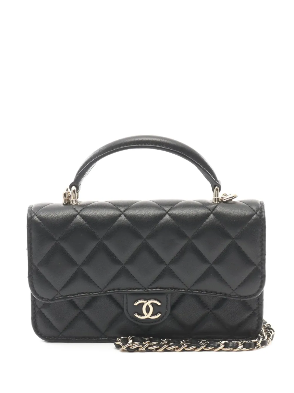CHANEL Pre-Owned 2021 Interlocking CC two-way bag | Black | Image 1