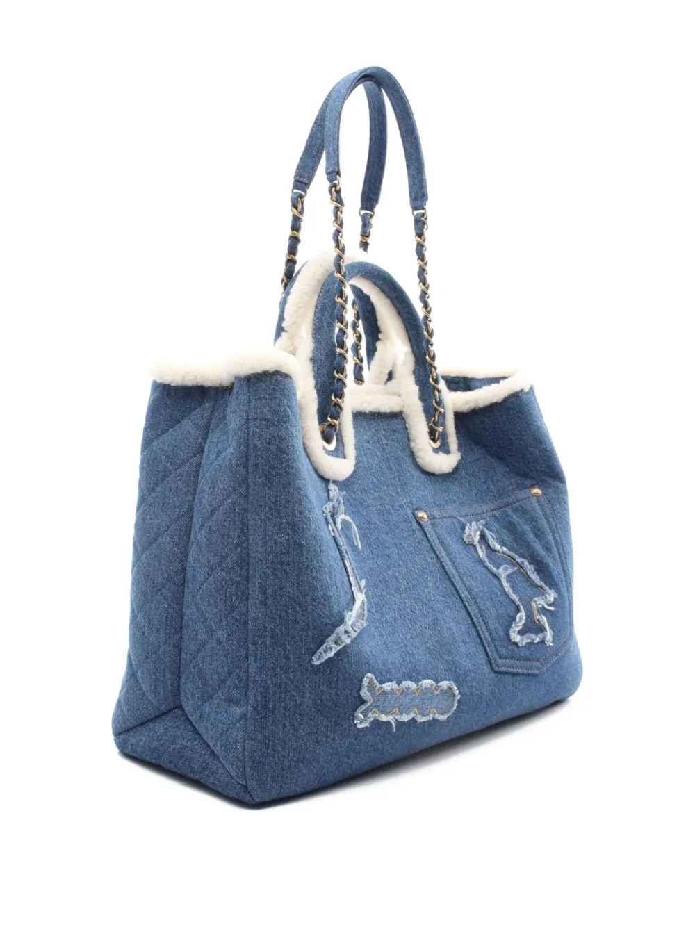CHANEL Pre-Owned 2019 denim tote bag | Pre-Owned | Image 2